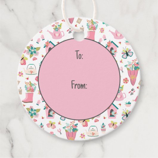 Springtime Garden Geschenkanhänger (Vorderseite)