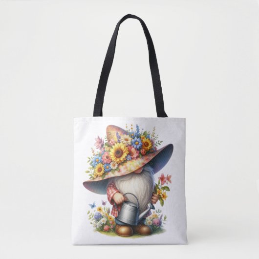 Springtime Garden Gnome Tasche (Vorderseite)