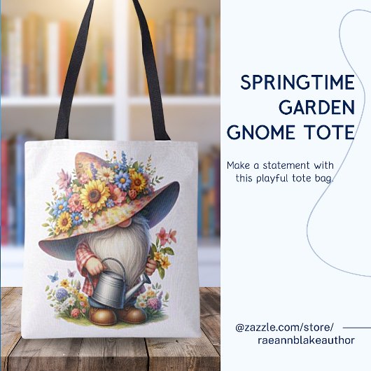 Springtime Garden Gnome Tasche