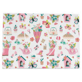 Springtime Garden Große Geschenktüte (Rückseite)