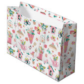 Springtime Garden Große Geschenktüte (Vorderseite Schrägansicht)