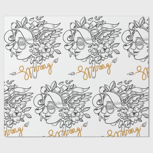 Springtime Geschenkpapier (Flach)