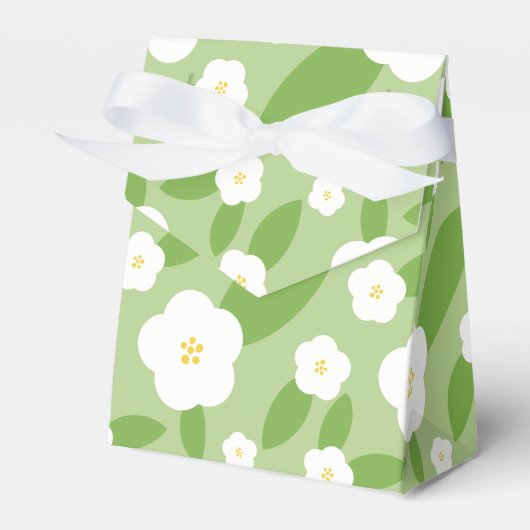 Springtime Gingham & Blooms Baby Shower Theme Geschenkschachtel (Vorderseite)