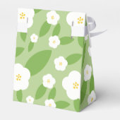 Springtime Gingham & Blooms Baby Shower Theme Geschenkschachtel (Rückseite)