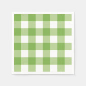 Springtime Gingham & Blooms Baby Shower Theme Serviette (Vorderseite)