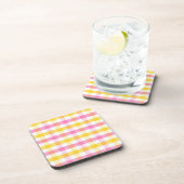 Springtime Gingham Getränkeuntersetzer (Rechte Seite)