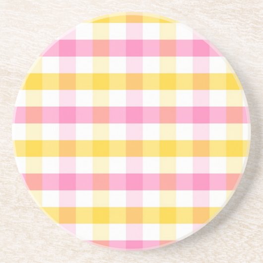Springtime Gingham Getränkeuntersetzer (Vorne)