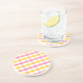Springtime Gingham Getränkeuntersetzer (Seite)