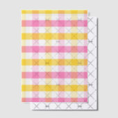Springtime Gingham Pergament Einladungen (Versetzt (Einladung))