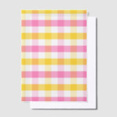Springtime Gingham Pergament Einladungen (Versetzt)