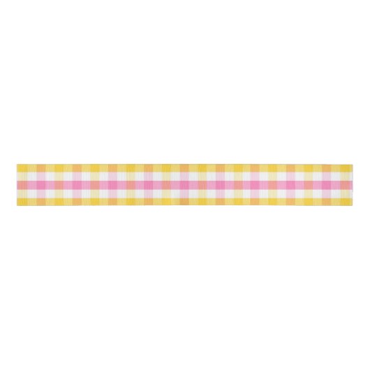 Springtime Gingham Ripsband (Vorderseite)