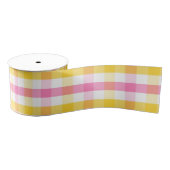 Springtime Gingham Ripsband (Spule)