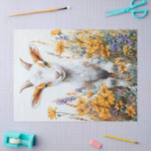 Springtime Goat Kid Gelbe Wildblumen Decoupage Seidenpapier (Basteln)