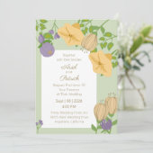 Springtime-Hochzeit Einladung (Stehend Vorderseite)