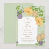 Springtime-Hochzeit Einladung (Vorne/Hinten)