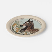 Springtime Horse Pappteller (Schrägansicht)