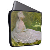 Springtime, Impressionist Portrait, Claude Monet Laptopschutzhülle (Vorne Rechts)