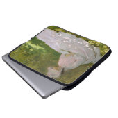 Springtime, Impressionist Portrait, Claude Monet Laptopschutzhülle (Vorne Knopf)