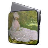 Springtime, Impressionist Portrait, Claude Monet Laptopschutzhülle (Vorderseite Links)