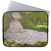 Springtime, Impressionist Portrait, Claude Monet Laptopschutzhülle (Vorderseite)