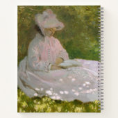 Springtime, Impressionist Portrait, Claude Monet Notizblock (Rückseite)