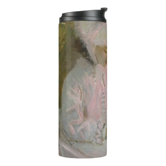 Springtime, Impressionist Portrait, Claude Monet Thermosbecher (Nach links gedreht)