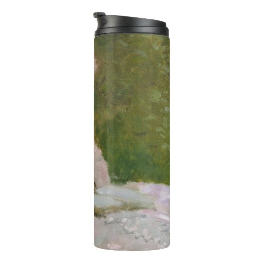 Springtime, Impressionist Portrait, Claude Monet Thermosbecher (Nach rechts gedreht)