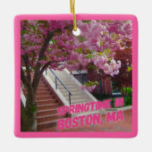 Springtime in Boston, MA Keramikornament (Vorderseite)