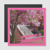 Springtime in Boston, MA Magnetkarte (Vorne/Hinten)