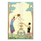 Springtime in Frankreich Art Deco Fotodruck (Vorne)