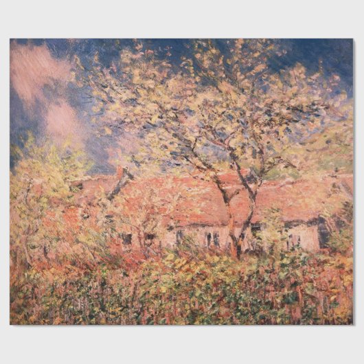 Springtime in Giverny von Claude Monet Geschenkpapier (Flach)
