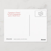 Springtime in Giverny von Claude Monet Postkarte (Rückseite)