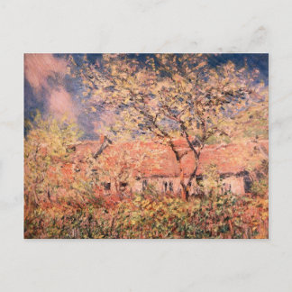 Springtime in Giverny von Claude Monet Postkarte