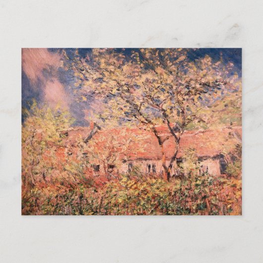 Springtime in Giverny von Claude Monet Postkarte (Vorderseite)