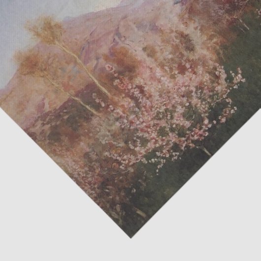 Springtime in Italien von Isaac Levitan Seidenpapier (Ausschnitt)