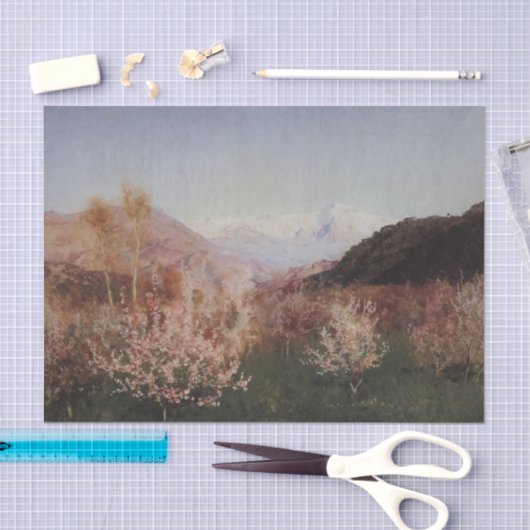 Springtime in Italien von Isaac Levitan Seidenpapier (Handwerk)