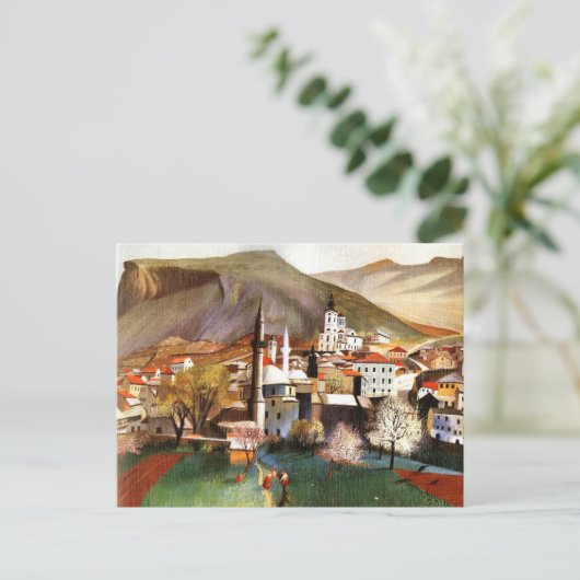 Springtime in Mostar Postkarte (Stehend Vorderseite)