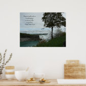 Springtime in Niagara Falls-Kanada/mit Zitat Poster (Küche)