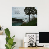 Springtime in Niagara Falls-Kanada/mit Zitat Poster (Heimbüro)