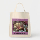 Springtime ist eine Einstellung zum Leben - Lebens Tragetasche (Vorne)