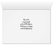 Springtime ist hier, Kaninchen Riecht eine Blume (Innenansicht Horizontal (Unten))