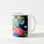 Springtime Jazz Abstrakt Hankamer Kunst, Dichtung  Kaffeetasse (VorderseiteRechts)