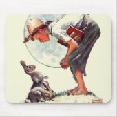 Springtime, Junge 1935 mit Häschen Mousepad (Vorne)