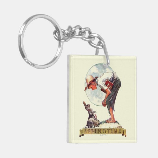 Springtime, Junge 1935 mit Häschen Schlüsselanhänger (Vorderseite links)