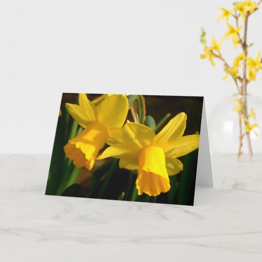 Springtime Karte (Gelbe Blume)