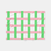 Springtime Lattice Baby Quilt Party Fleece Blanket (Vorderseite (Horizontal))