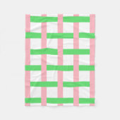 Springtime Lattice Baby Quilt Party Fleece Blanket (Vorderseite)