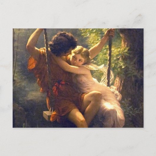 Springtime ~ Liebhaber von Swing Painting Postkarte (Vorderseite)