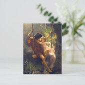 Springtime ~ Liebhaber von Swing Painting Postkarte (Stehend Vorderseite)