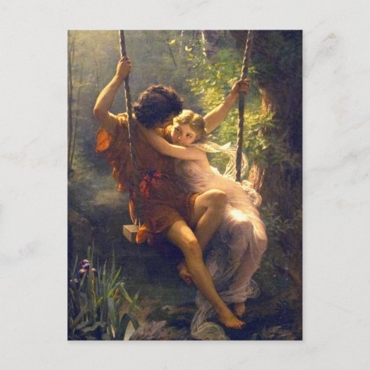 Springtime ~ Liebhaber von Swing Painting Postkarte (Vorderseite)